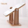 360 Degrees Rotatable Makeup Mirror with Wooden Base High Clarity Men Women Desktop Vanity Mirror Portable Travel Rectangle Cosmetic Mirror