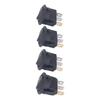 4PCS 12V Round Power Switches 3 Pin 2 Position LED Switch Boat Toggle Rocker Switch 20mm
