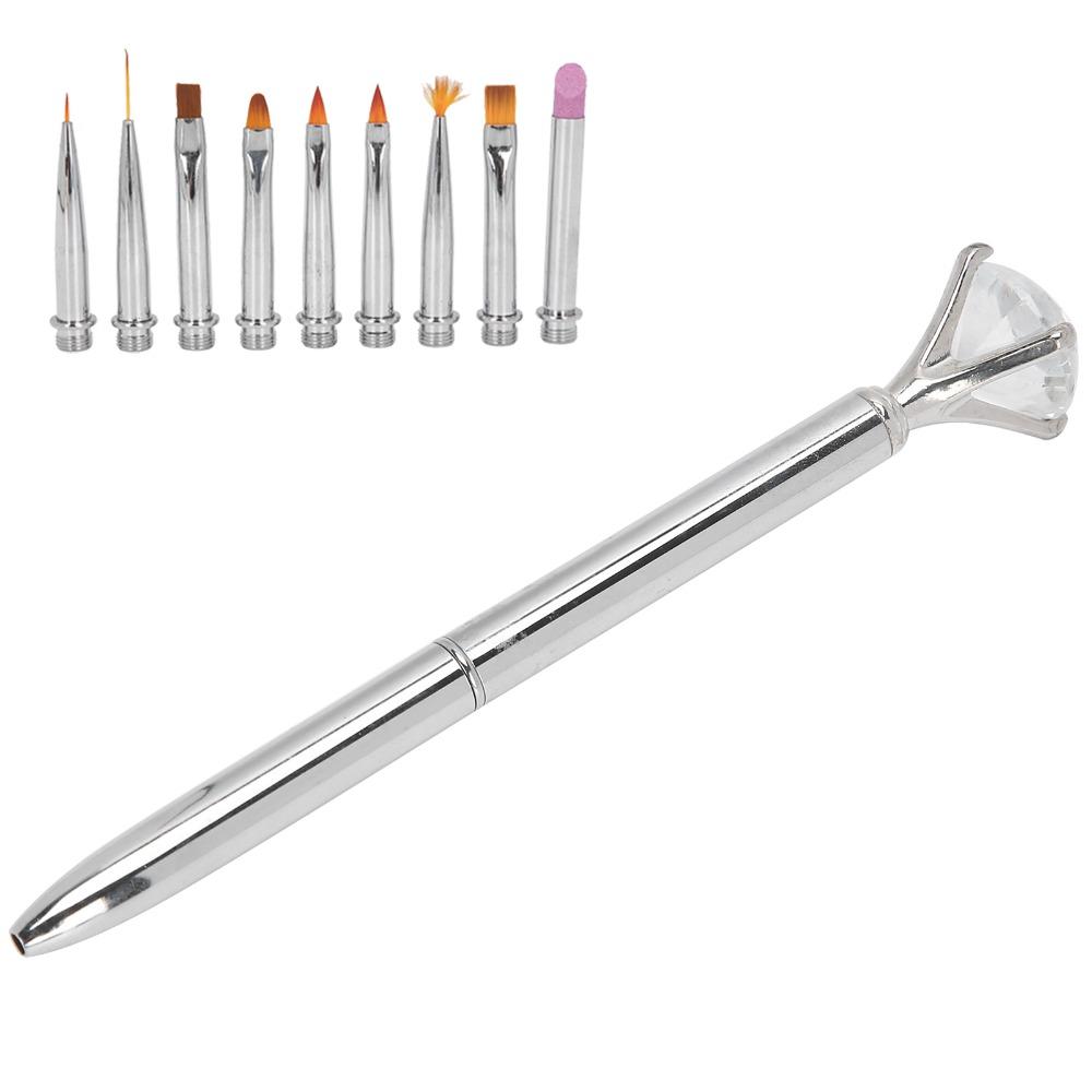1 X Pen 10 X Pen Head Detachable Gel Pen Detachable Nail Art Brush  Home And Salon Manicure
