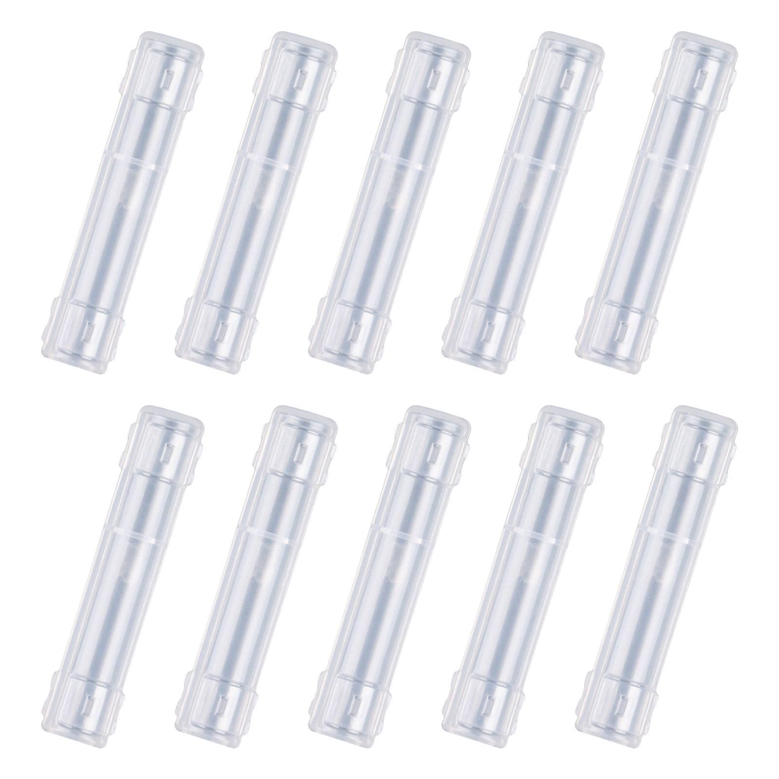 

10 шт./компл. чехлы для кистей для макияжа, пластиковый органайзер для кистей, многоразовый держатель для косметических кистей для хранения кистей для макияжа 3