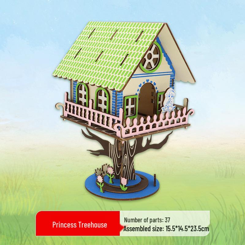 3D Wooden Ferris Wheel Puzzle - Educational DIY Gift for Kids