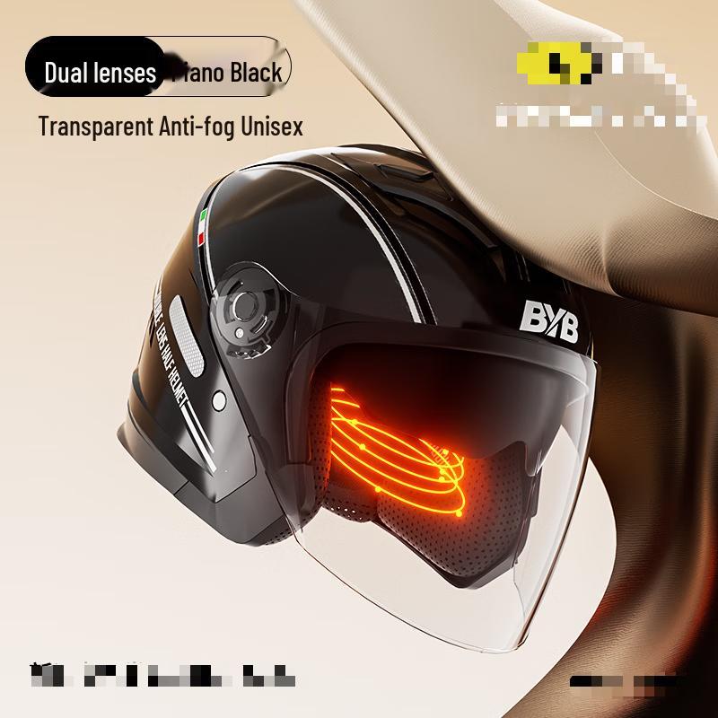 Mi Ling Lightweight Motorcycle Half Helmet