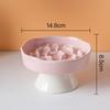 Pet Slow Feeder Bowl Ceramic Elevated Cat Bowl Protects Cervical Vertebrae Pet Supplies