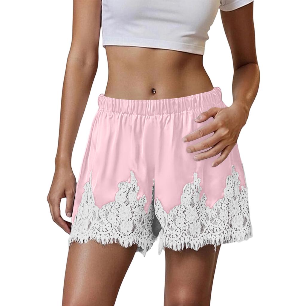 Women's Patchwork Casual Lace New Shorts Hook Flower Vacation Lace Hot Pants Shorts