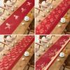 Aiqipa Horse Year Red Festive Waterproof Table Runner for Tea Ceremony