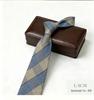 Retro Gray Plaid 8cm Tie: Versatile Coffee Workwear for Men's Business Style