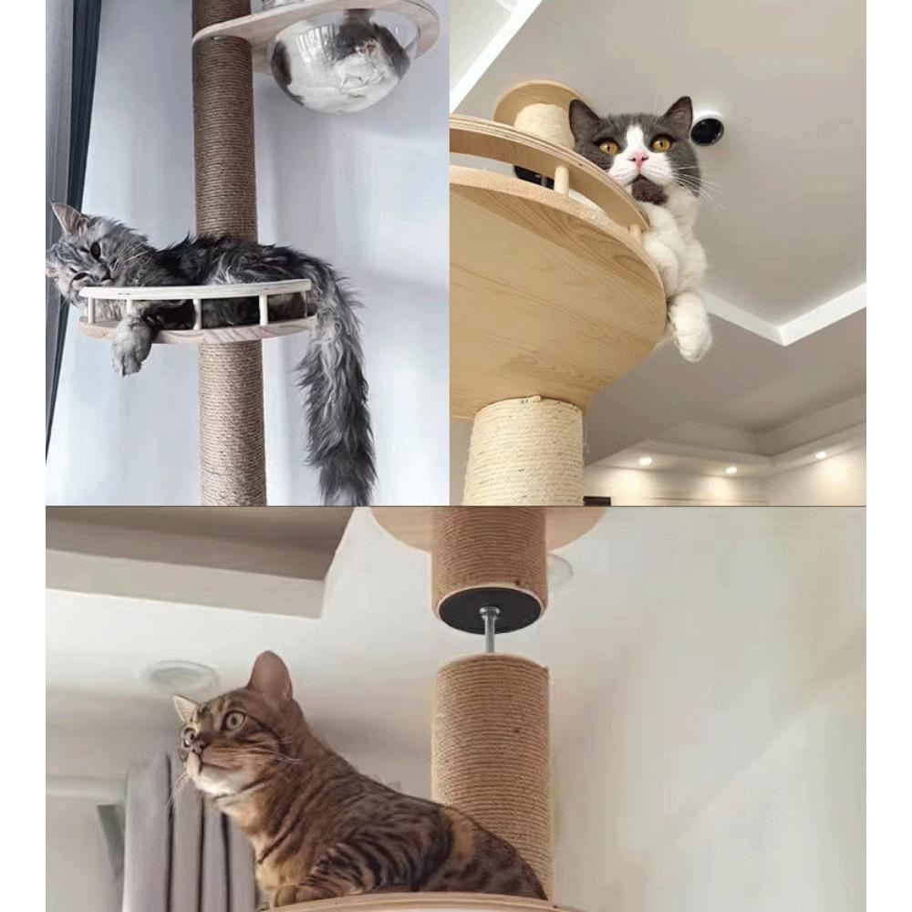 Tongtian pillar cat occupies a multi-layer integrated scratching column top and bottom space capsule cat frame cat small apartment hemp rope