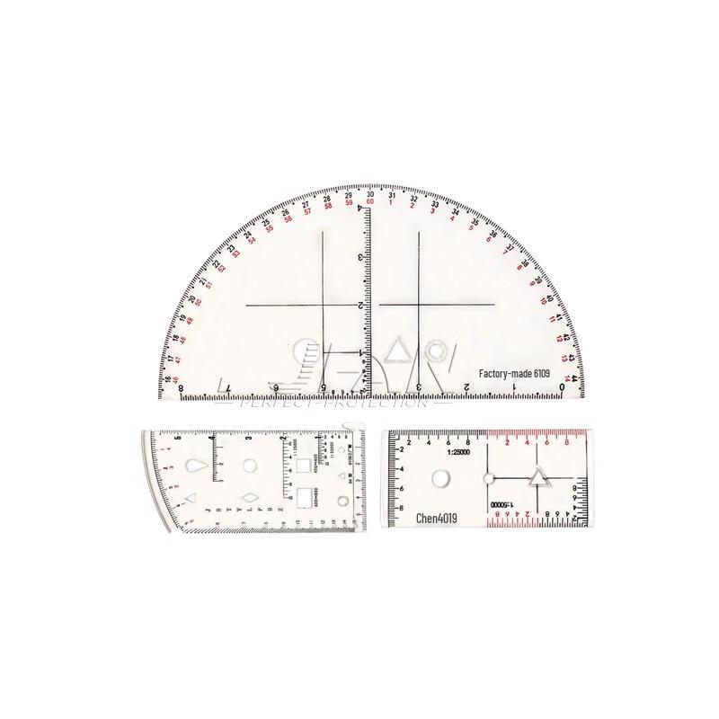 Hongda Kaisheng Military Topography Ruler Set