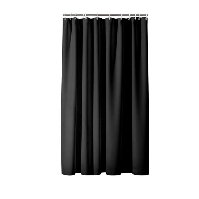 Rideau de douche - EDEN - Essencias - 180 x 200 cm - 100% polyester - Noir