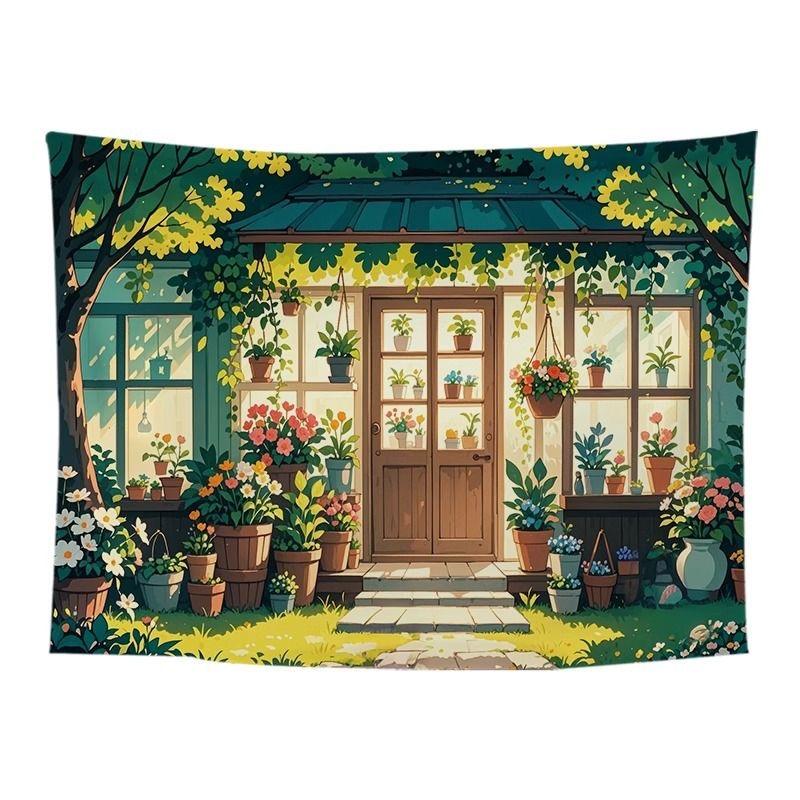 Mori Background Cloth Ins Tapestry Room Bedside Decoration Canvas Wall Cover Ugly New Fashion5
