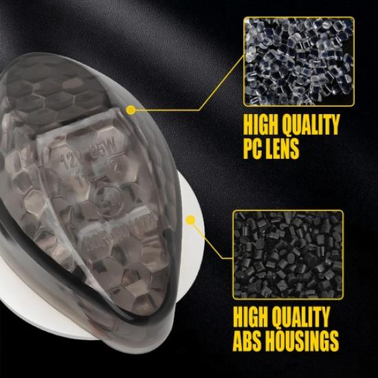 4X Front Rear Turn Signals Lights Indicator Amber Fits Universal Motorcycle