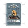 DORA Tin Sign MISES Music Metal Plate Rock Metal Plaque Vintage Metal Poster Bar Club Home Decorative Plate Musical Instrument Metal Sign