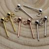 2 Stück 3 4 mm Echter 925er Sterling Silber Kugelkopf-Ohrstecker mit Öse Für DIY Ohrstecker Schmuckherstellung Zubehör Materialien Fundstücke