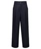 Myuleus Stitch Wool Wide Pants [Navy]