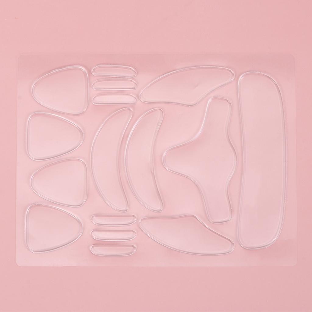 

Набор силиконовых многоразовых патчей для лица против морщин 16шт