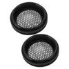 2Pcs Car Speaker Cover Automotive Ceiling Grill Metal Mesh Guard Protector Replacement Round OD 64mm Black