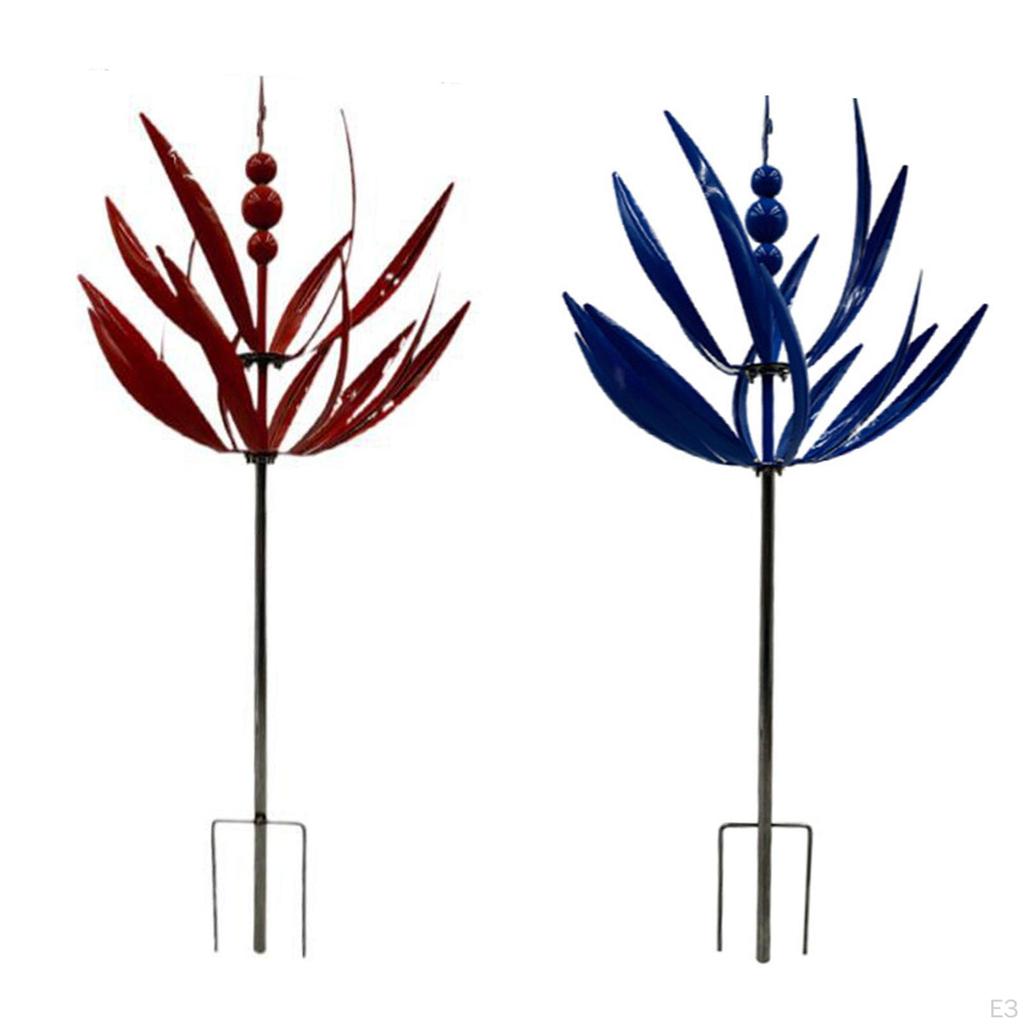 Garden Wind Sculpture with 35.4inch Height and Swivel Function for Outdoor Use