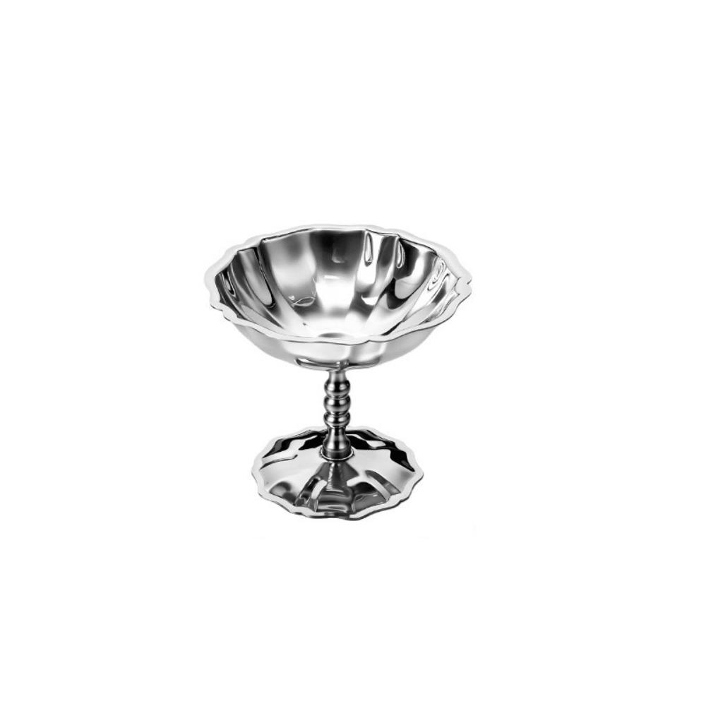 Food Grade Stainless Steel Dessert Bowl Reusable Pudding Bowl Goblet Snack Serving Dish  Party