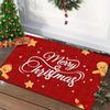 1Pc Christmas Floor Mat Santa Floor Mat Door Mat Door Mat Living Room Decorative Carpet Bathroom Stain Resistant Floor Mat