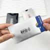 In-Stock Silver RFID Card Holder: Anti-Scan, Anti-Demagnetization, Anti-Theft NFC Bank ID Aluminum Shield