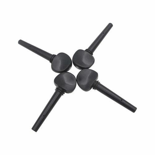 Violin Tuning Pegs, Fiddle 4/4 Wooden Tuner Pegs, Replacement Accessories for Violins, Black, 4 Pieces/Set. Creative, High Quality, and Durable. Worth