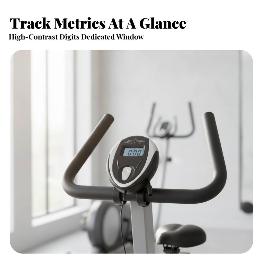 Elliptical Display Meter Compact Wired Exercise Machine Monitor Stable