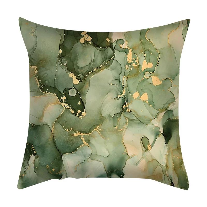 

Чехол для подушки с мраморной текстурой, фиолетовая цветная полосатая наволочка с принтом в виде скалы, декор для гостиной и дома 50x50cm