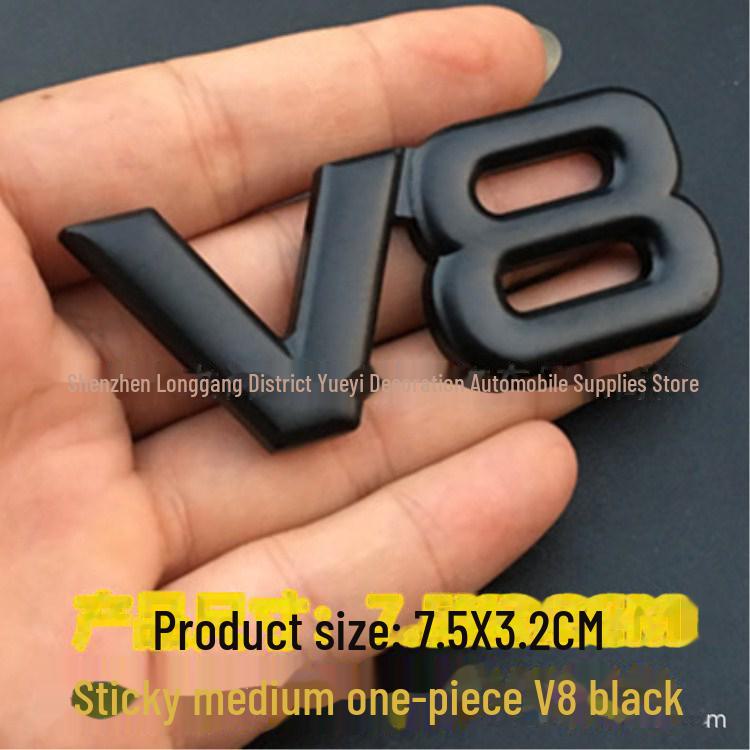 

Металлическая наклейка с логотипом автомобиля V8 для Toyota Volkswagen - подходит для модифицированных автомобилей с 3D-дизайном и гальванопокрытием.