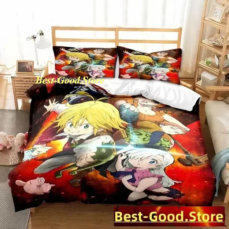3D Anime The Seven Deadly Sins All Season Twin Bedding Set Comforter Set Bed Duvet Cover Double King Comforter Cover