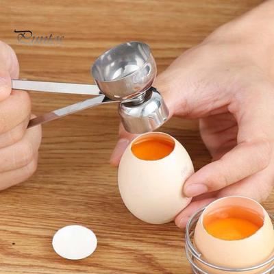 1/2 buc. Instrument de spargere a cojii de ouă din oțel inoxidabil Dispozitiv de deschidere a dispozitivului pentru spargerea ușoară a ouălor Separator Topper pentru ouă de bucătărie pentru creme budinci prăjituri