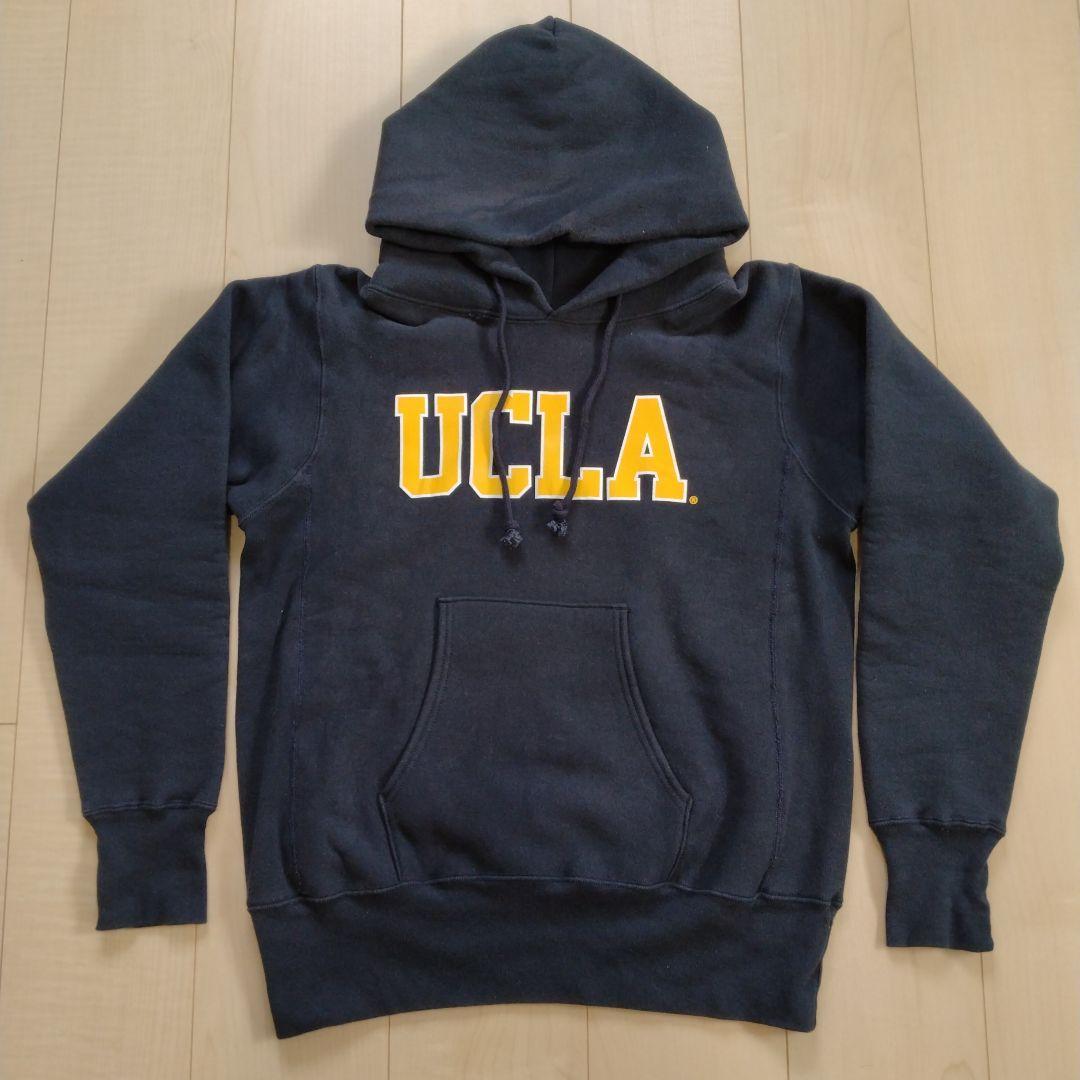 Used Champion Reverse Weave Parka Black Black UCLA Red Single Color Tag M