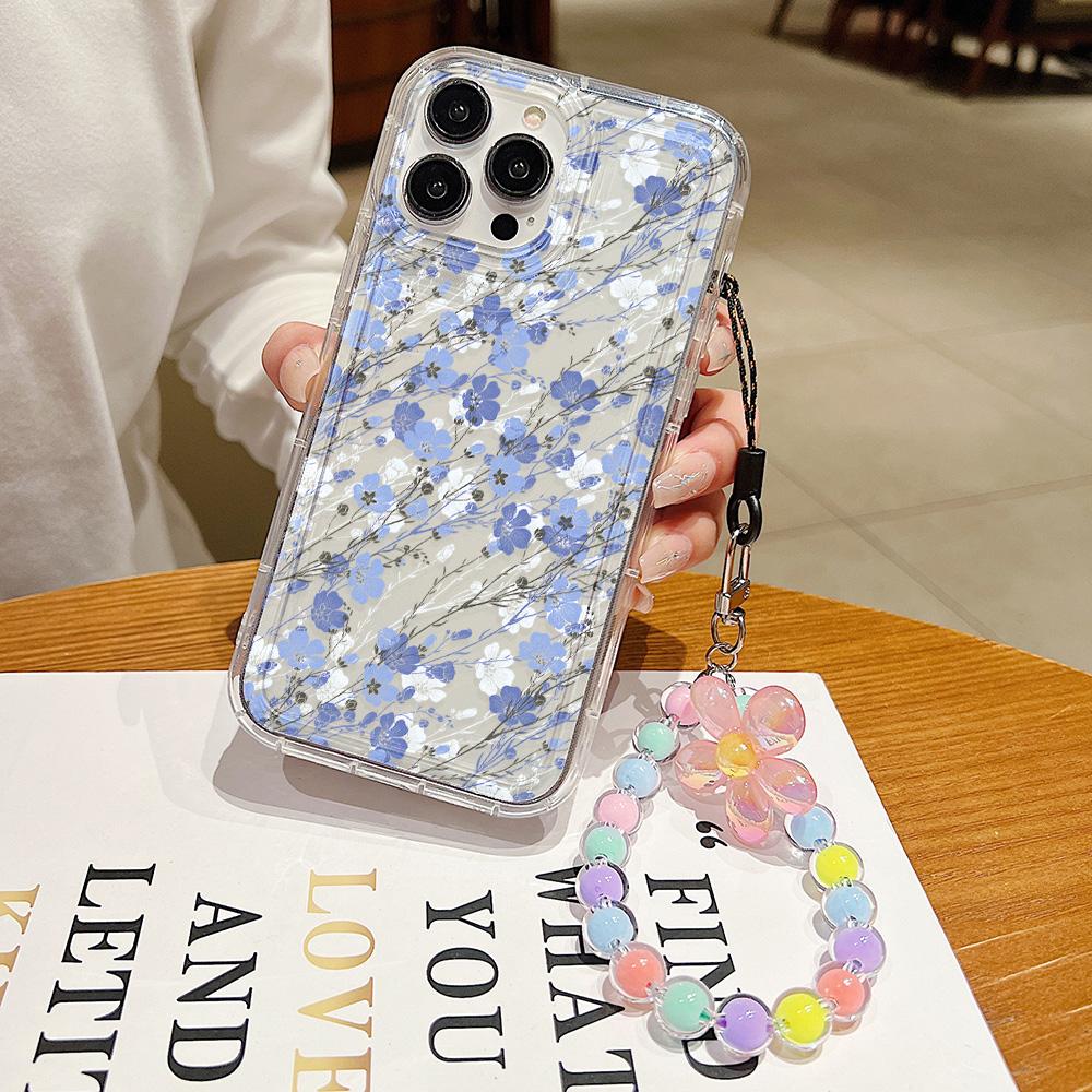 Soft Case for Samsung A54 A55 5G A53 A52 A15 A14 A13 A12 A34 A33 A32 A73 S24 Ultra S23 S22 S21 S20 FE Silicone Wrist Strap Cover