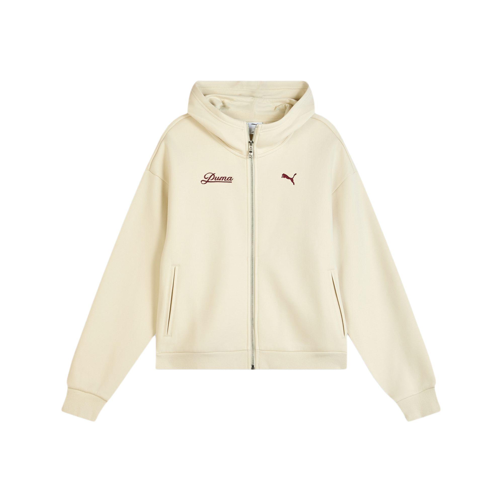 

Puma Retro Tape Fz Brand Logo Loose Sports Zip Hoodie Women Jackets 636317-87 XL