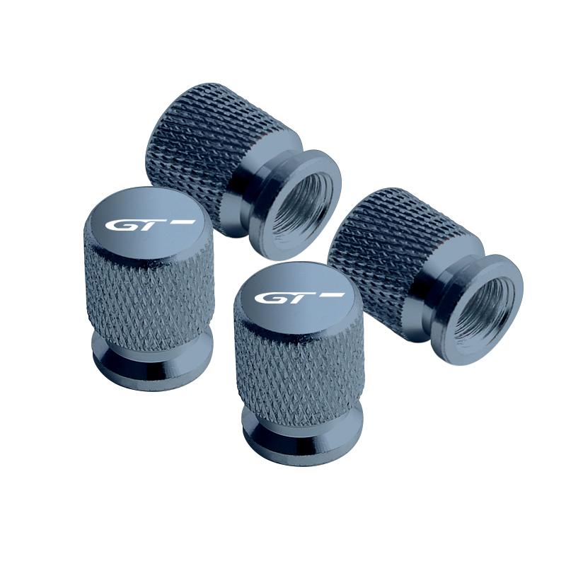 4pcs Metal GT Badges Car Wheel Tire Valve Caps Covers For Peugeot RCZ 206 307 308 3008 207 208 508 2008 5008 RIFTER Accessories