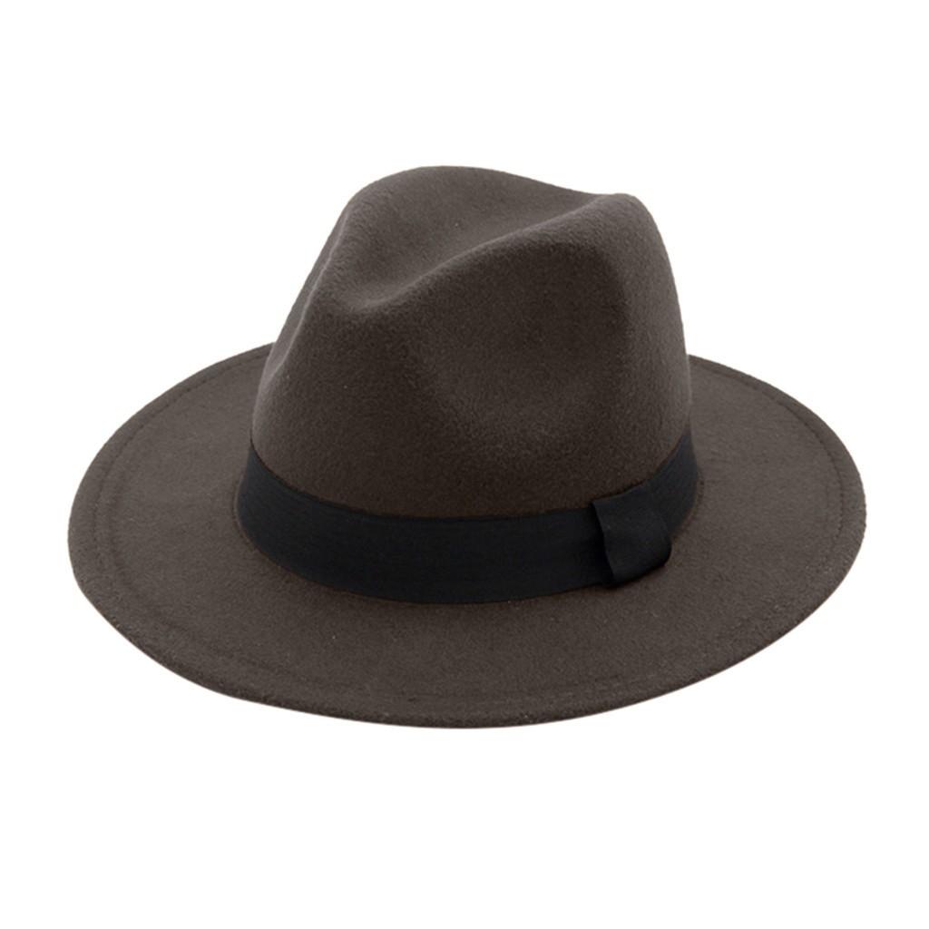 Menn & kvinner Vintage bred hatt med beltespenne Outbacks hatter