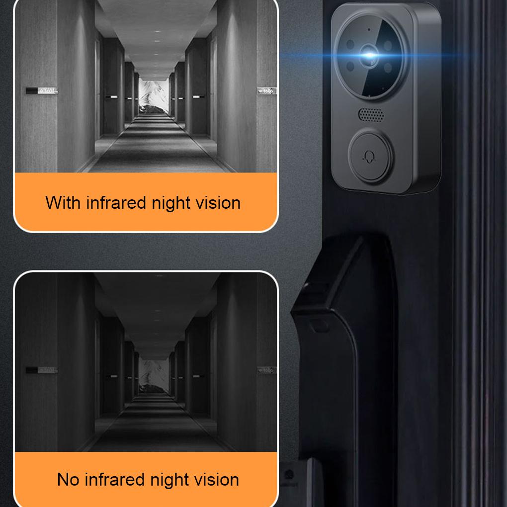4pcs True Wireless Doorbell Camera For Easy Installation High Endurance Video Doorbell With Intercom