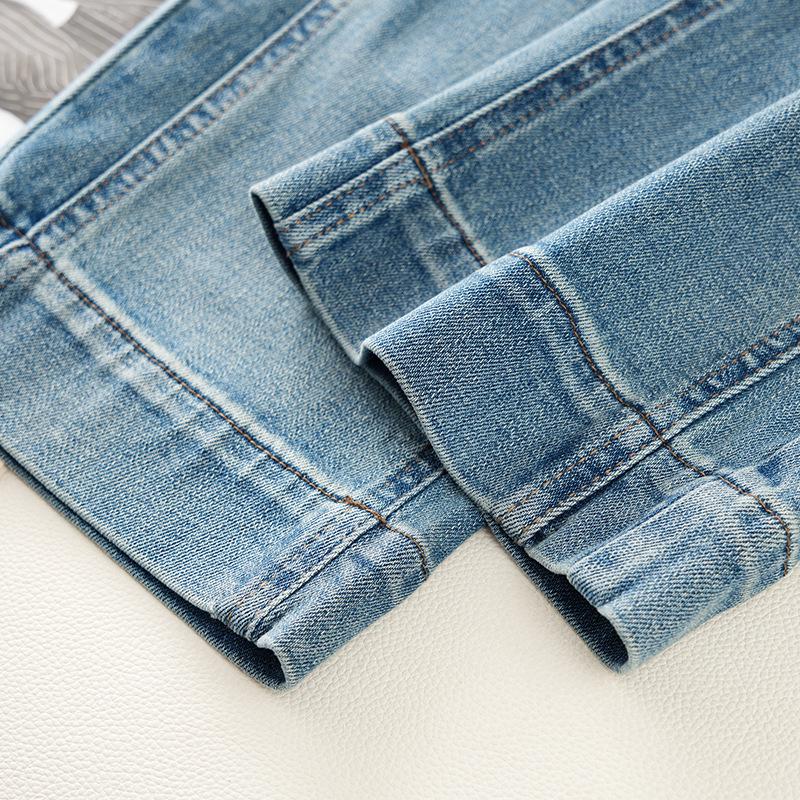 Women's Light Blue High-Waisted Slim-Fit Straight-Leg Jeans - Spring 2025, Pear-Shaped Slimming, Versatile Design