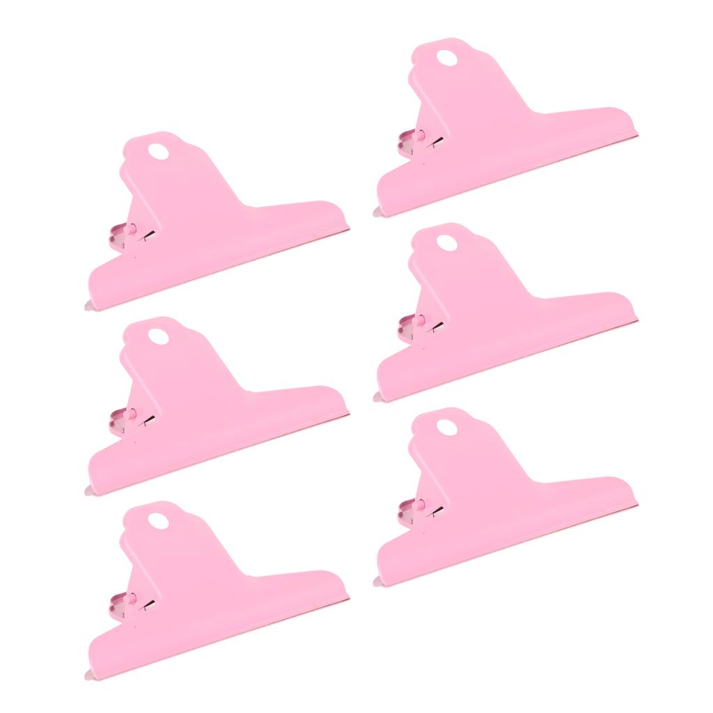 10pcs Metal   Clip Iron Large   Clip Strong Clamping Force Paper   Clips for   School Tickets Photos