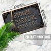 Vintage "Broom Parking Witches Only" Aluminum Sign - Metal Wall Decor for Home, Fun Aesthetic with High Bending Resistance