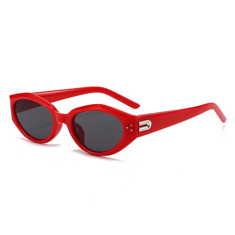 Retro Cat Eye Sunglasses For Women With High-end Sunscreen Glasses Rice Nail Irregular Small Frame Sunglasses MN5538