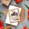PVC Stamps for DIY Scrapbooking Photo Album Decorative Cards Making Stamp Sheets Film Frame Motorbike 21x14.8x0.3cm