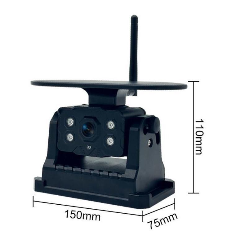 7-inch HD Solar Wireless Magnetic Reversing Camera for RVs and Trucks