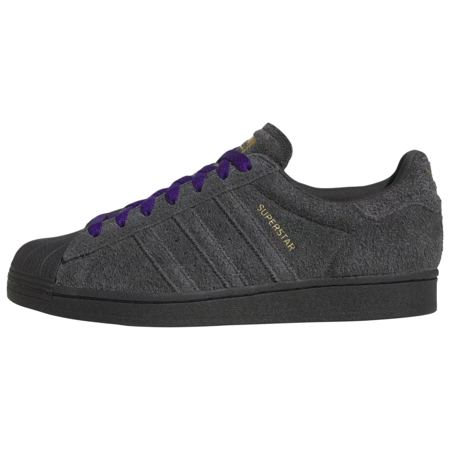 Adidas Originals SUPERSTAR ADV Skateboard Shoes Unisex Black Purple JR7409 42