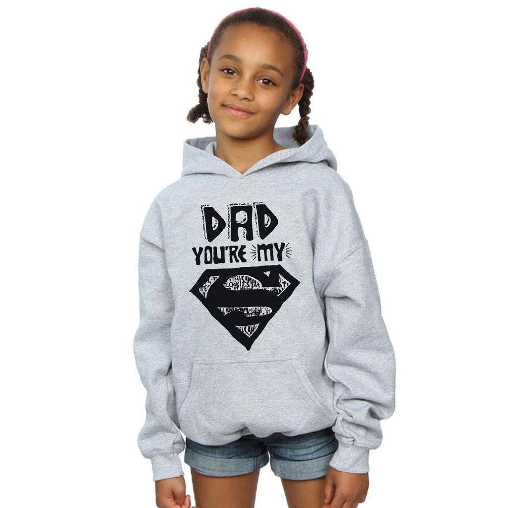 DC Comics Girls Superman Super Dad Hoodie