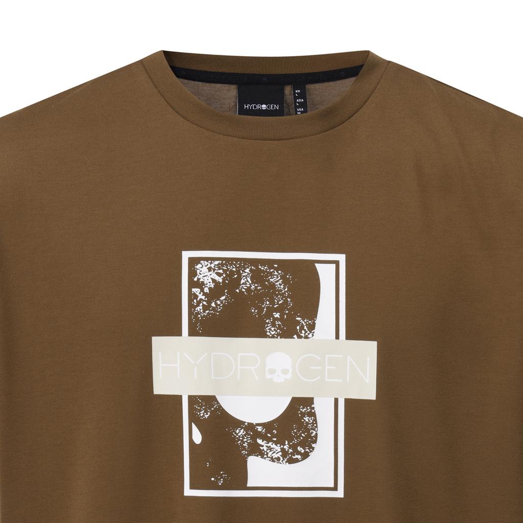HYDROGEN Uniskull Box Logo Graphic T-Shirt
