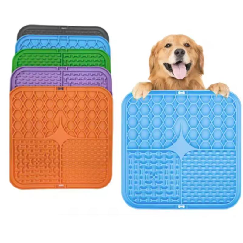 Haustier Leckmatte Silikon Hunde Haustier Langsamfressnapf für Hunde Baden Ablenkung Silikon Hunde Saugfuß Futtertraining Hunde Futterzubehör