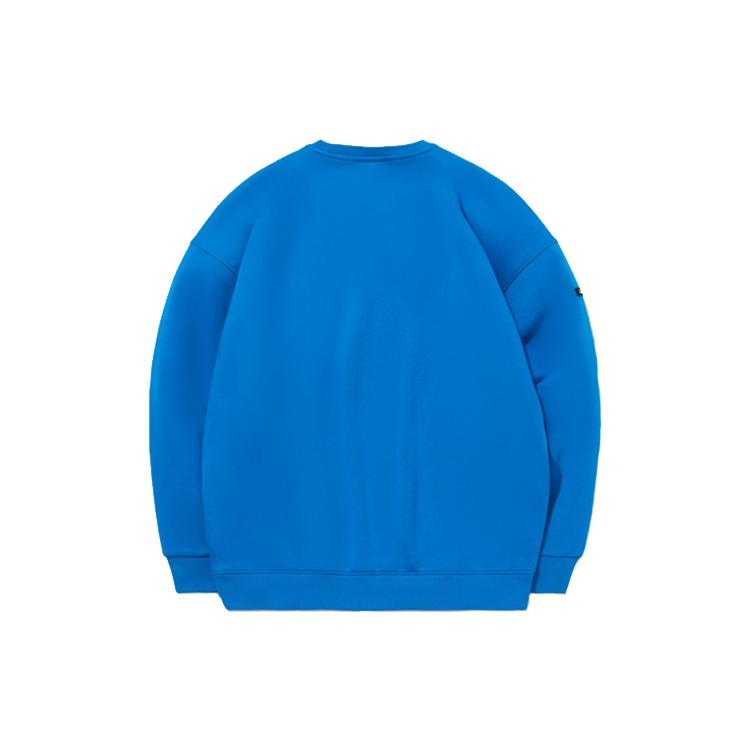 Li Ning Sweatshirts Unisex Space Blue Crew Neck Moderate Regular AWDQ708-9