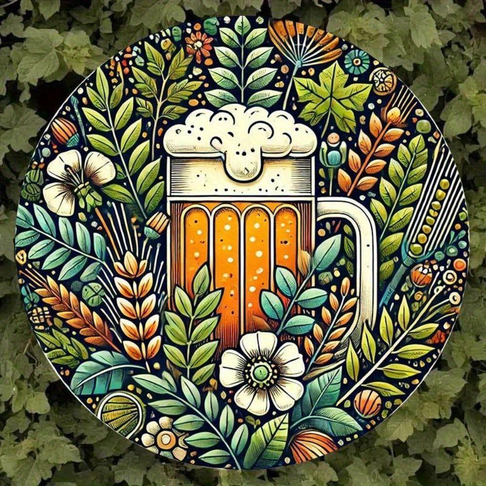 Segno in Latta Metallico Birra Decorazione Murale 20x30cm