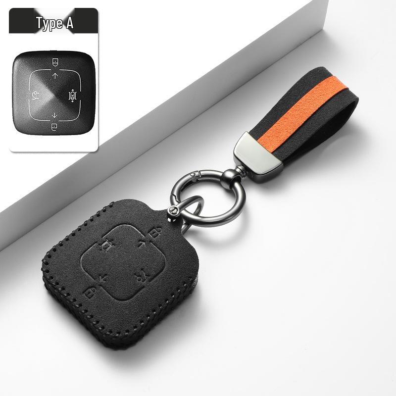 High-Quality Suede Key Case and Keychain for Zeekr 001/007/X/7X Bluetooth Models