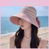 Summer Sun Protection Hat With Wide Brim And Bow For Women Outdoor Casual Wear